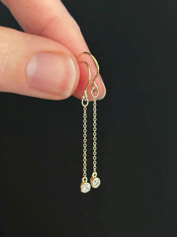 Diamond Drop Earrings
